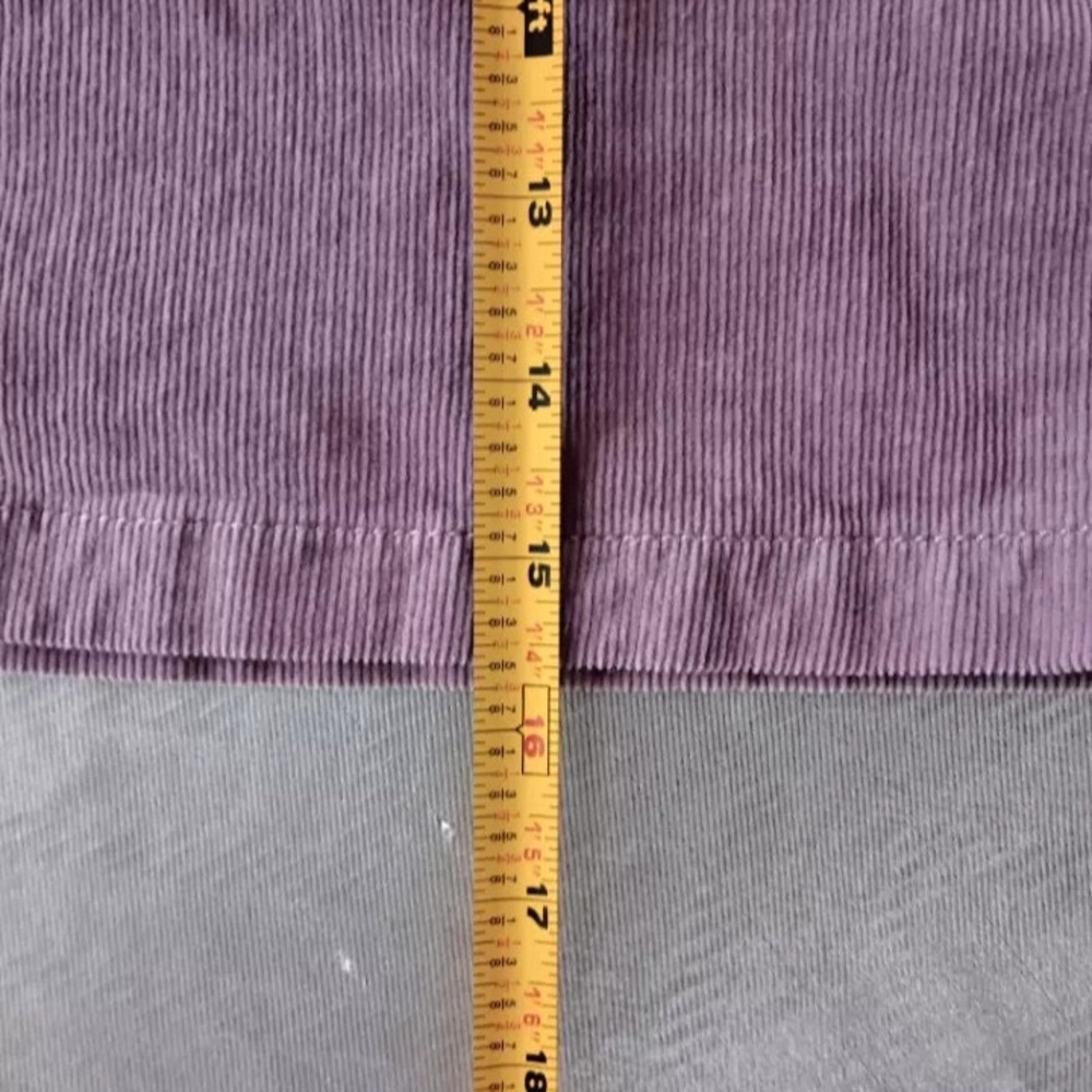 Mossimo Skirt size 6 Corduroy Lavender Purple Mini Skirt zipper Pockets - Picture 2 of 3